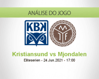 Prognóstico Kristiansund Mjondalen (24 Junho 2021)