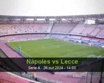 Prognóstico Nápoles Lecce (26 October 2024)