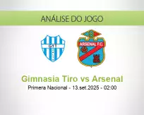 Prognóstico Gimnasia Tiro Arsenal (14 September 2025)