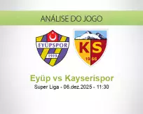 Prognóstico Eyüp Kayserispor (06 December 2025)