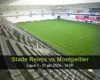 Prognóstico Stade Reims Montpellier (21 April 2024)
