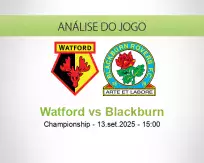 Prognóstico Watford Blackburn (13 September 2025)
