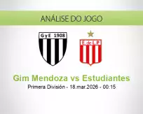 Prognóstico Gim Mendoza Estudiantes (18 March 2026)