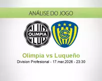 Prognóstico Olimpia Luqueño (18 March 2026)