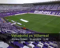 Prognóstico Valladolid Villarreal (26 October 2024)