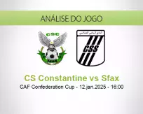 Prognóstico CS Constantine Sfax (12 January 2025)