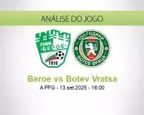 Prognóstico Beroe Botev Vratsa (12 September 2025)