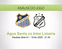 Prognóstico Água Santa Inter Limeira (19 February 2025)