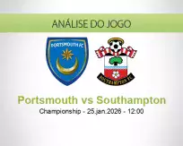 Prognóstico Portsmouth Southampton (25 January 2026)
