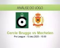 Prognóstico Cercle Brugge Mechelen (13 December 2025)