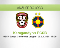 Prognóstico Karagandy FCSB (29 Julho 2021)