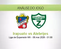 Prognóstico Irapuato Alebrijes (08 March 2026)