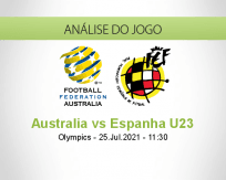 Prognóstico Australia Espanha U23 (25 Julho 2021)