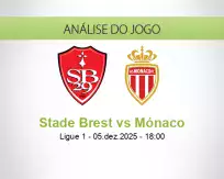 Prognóstico Stade Brest Mónaco (05 December 2025)