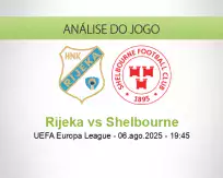 Prognóstico Rijeka Shelbourne (06 August 2025)