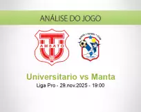 Prognóstico Universitario Manta (29 November 2025)
