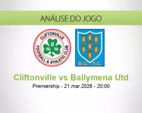Prognóstico Cliftonville Ballymena Utd (21 March 2026)