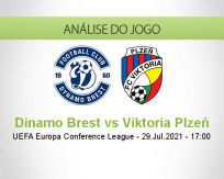 Prognóstico Dinamo Brest Viktoria Plzeň (29 Julho 2021)