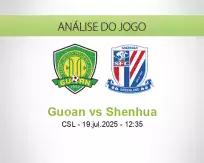 Prognóstico Guoan Shenhua (19 July 2025)