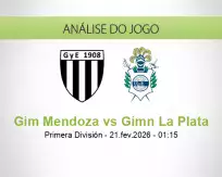 Prognóstico Gim Mendoza Gimn La Plata (21 February 2026)