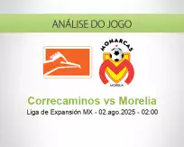 Prognóstico Correcaminos Morelia (02 August 2025)