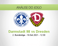 Prognóstico Darmstadt 98 Dresden (19 Setembro 2021)