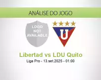 Prognóstico Libertad LDU Quito (13 September 2025)