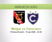 Prognóstico Melgar Cienciano (01 February 2026)