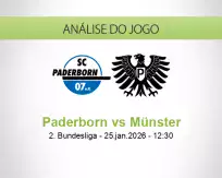 Prognóstico Paderborn Münster (25 January 2026)