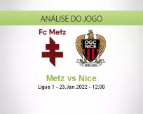 Prognóstico Metz Nice (23 Janeiro 2022)