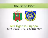 Prognóstico MC Alger Lupopo (01 February 2026)