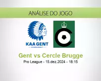 Prognóstico Gent Cercle Brugge (15 December 2024)