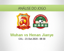 Prognóstico Wuhan Zall Henan Jianye (23 Outubro 2020)