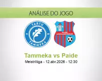 Prognóstico Tammeka Paide (12 April 2026)