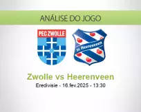 Prognóstico Zwolle Heerenveen (16 February 2025)