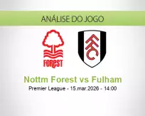 Prognóstico Nottm Forest Fulham (15 March 2026)
