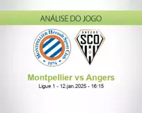 Prognóstico Montpellier Angers (12 January 2025)