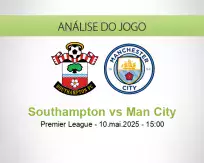 Prognóstico Southampton Man City (10 May 2025)