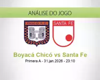 Prognóstico Boyacá Chicó Santa Fe (01 February 2026)