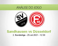 Prognóstico Sandhausen Düsseldorf (25 Julho 2021)