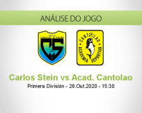 Prognóstico Carlos Stein Academia Cantolao (26 Outubro 2020)
