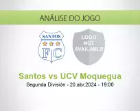 Prognóstico Santos UCV Moquegua (20 April 2024)