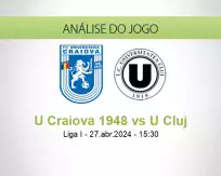 Prognóstico U Craiova 1948 U Cluj (27 April 2024)