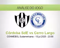 Prognóstico Córdoba SdE Cerro Largo (15 July 2025)