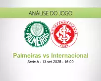 Prognóstico Palmeiras Internacional (13 September 2025)