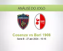 Prognóstico Cosenza Bari 1908 (27 April 2024)