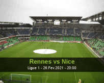 Prognóstico Rennes Nice (26 Fevereiro 2021)