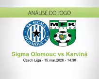 Prognóstico Sigma Olomouc Karviná (15 March 2026)
