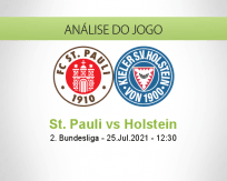 Prognóstico St. Pauli Holstein (25 Julho 2021)