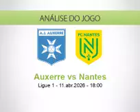 Prognóstico Auxerre Nantes (11 April 2026)
